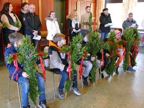 Palmsontag in St. Crescentius - Beginn der Heiligen Woche (Foto: Karl-Franz Thiede)